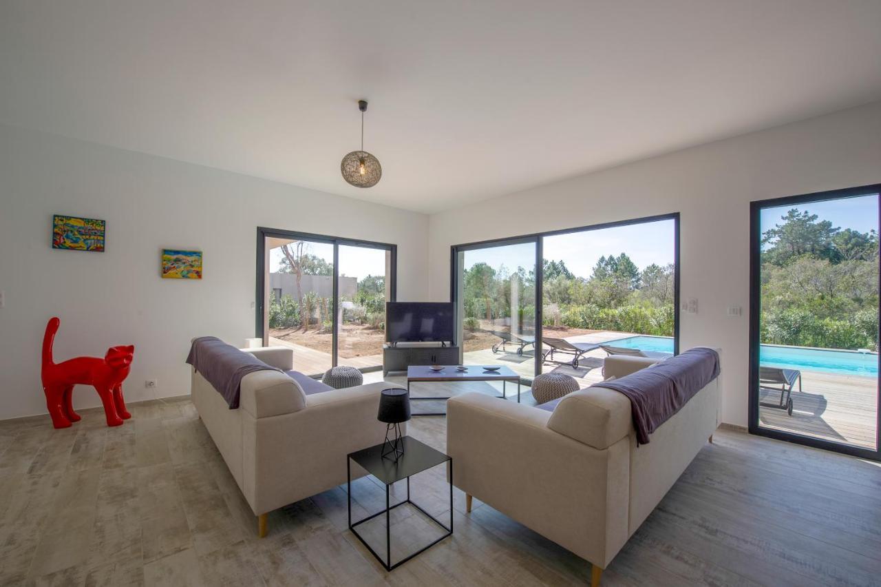 Villa Calme Luxueuse Et Proche Plage Saint-Cyprien Lecci Esterno foto